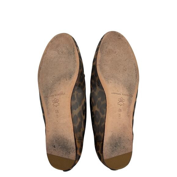 Loeffler Randall Leopard Brown Landon Ballet Flats Size 8.5 - Picture 5 of 6